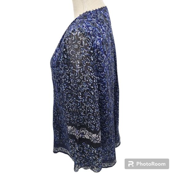 Elie Tahari Women's Silk Blend Blouse Size Large - Picture 2 of 7